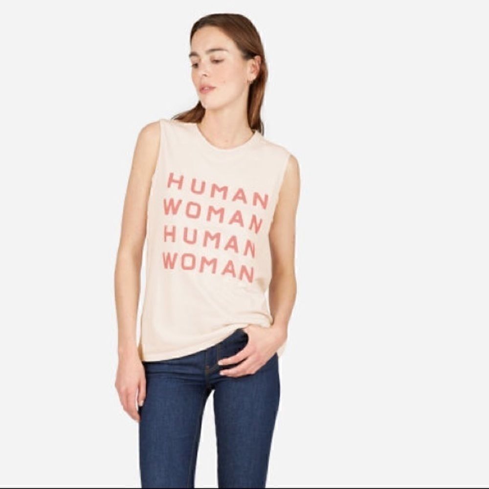 Everlane Human Woman blush tank top NWOT